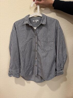 Madewell Striped Casual Button-Down Shirt